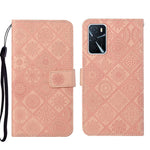 Custodia per cellulare in pelle con motivo goffrato stile etnico, For OPPO A16, For OPPO A94 5G, For OPPO Realme C20 / C21