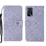 Custodia per cellulare in pelle con motivo goffrato stile etnico, For OPPO A16, For OPPO A94 5G, For OPPO Realme C20 / C21