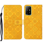 Custodia per cellulare in pelle con motivo goffrato stile etnico, For OPPO A16, For OPPO A94 5G, For OPPO Realme C20 / C21