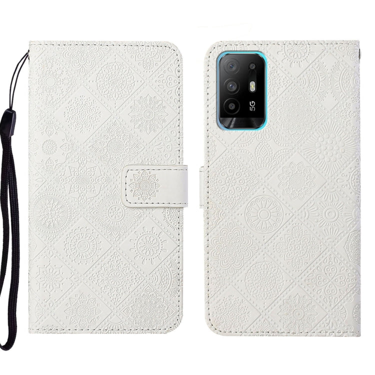 Custodia per cellulare in pelle con motivo goffrato stile etnico, For OPPO A16, For OPPO A94 5G, For OPPO Realme C20 / C21