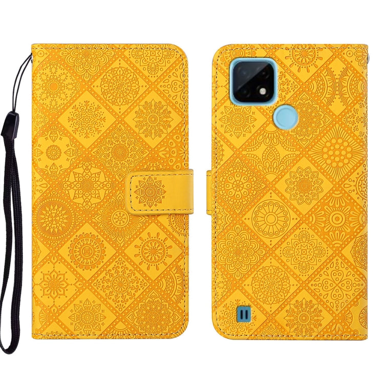 Custodia per cellulare in pelle con motivo goffrato stile etnico, For OPPO A16, For OPPO A94 5G, For OPPO Realme C20 / C21