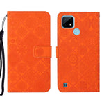 Custodia per cellulare in pelle con motivo goffrato stile etnico, For OPPO A16, For OPPO A94 5G, For OPPO Realme C20 / C21