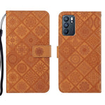 Custodia per cellulare in pelle con motivo goffrato stile etnico, For OPPO Reno5 5G, For OPPO Reno5 Pro 5G, For OPPO Reno6 5G