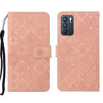 Custodia per cellulare in pelle con motivo goffrato stile etnico, For OPPO Reno5 5G, For OPPO Reno5 Pro 5G, For OPPO Reno6 5G