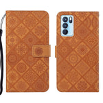 Custodia per cellulare in pelle con motivo goffrato stile etnico, For OPPO Reno6 Pro 5G, For OPPO Realme 8 4G, For OPPO Realme 8 5G