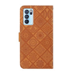 Custodia per cellulare in pelle con motivo goffrato stile etnico, For OPPO Reno6 Pro 5G, For OPPO Realme 8 4G, For OPPO Realme 8 5G