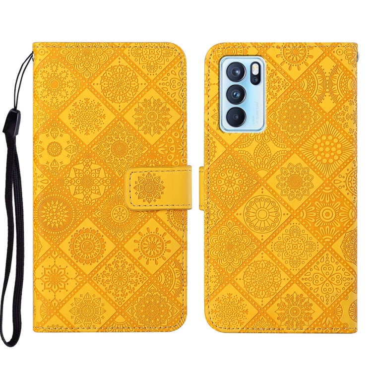 Custodia per cellulare in pelle con motivo goffrato stile etnico, For OPPO Reno6 Pro 5G, For OPPO Realme 8 4G, For OPPO Realme 8 5G