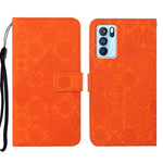 Custodia per cellulare in pelle con motivo goffrato stile etnico, For OPPO Reno6 Pro 5G, For OPPO Realme 8 4G, For OPPO Realme 8 5G