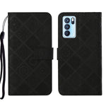 Custodia per cellulare in pelle con motivo goffrato stile etnico, For OPPO Reno6 Pro 5G, For OPPO Realme 8 4G, For OPPO Realme 8 5G