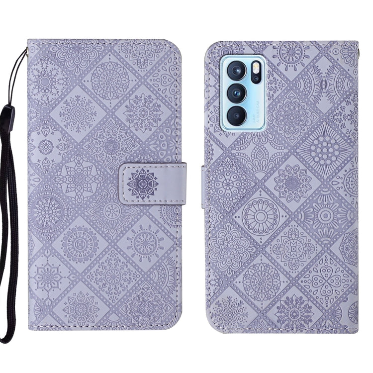 Custodia per cellulare in pelle con motivo goffrato stile etnico, For OPPO Reno6 Pro 5G, For OPPO Realme 8 4G, For OPPO Realme 8 5G