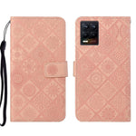 Custodia per cellulare in pelle con motivo goffrato stile etnico, For OPPO Reno6 Pro 5G, For OPPO Realme 8 4G, For OPPO Realme 8 5G