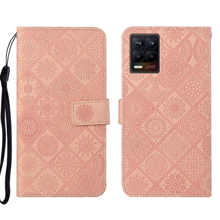 Custodia per cellulare in pelle con motivo goffrato stile etnico, For OPPO Reno6 Pro 5G, For OPPO Realme 8 4G, For OPPO Realme 8 5G