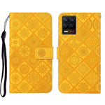 Custodia per cellulare in pelle con motivo goffrato stile etnico, For OPPO Reno6 Pro 5G, For OPPO Realme 8 4G, For OPPO Realme 8 5G
