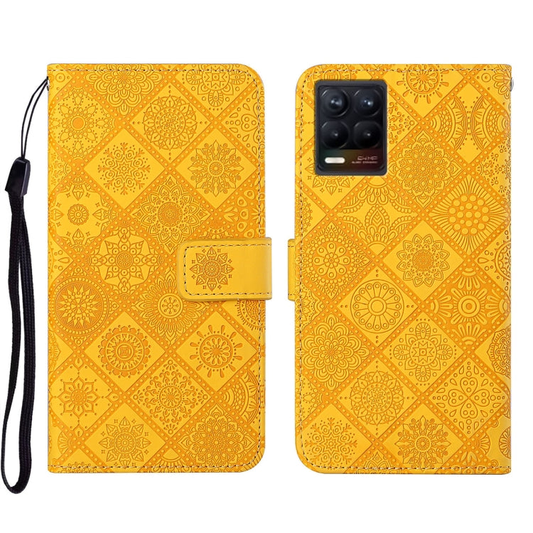 Custodia per cellulare in pelle con motivo goffrato stile etnico, For OPPO Reno6 Pro 5G, For OPPO Realme 8 4G, For OPPO Realme 8 5G