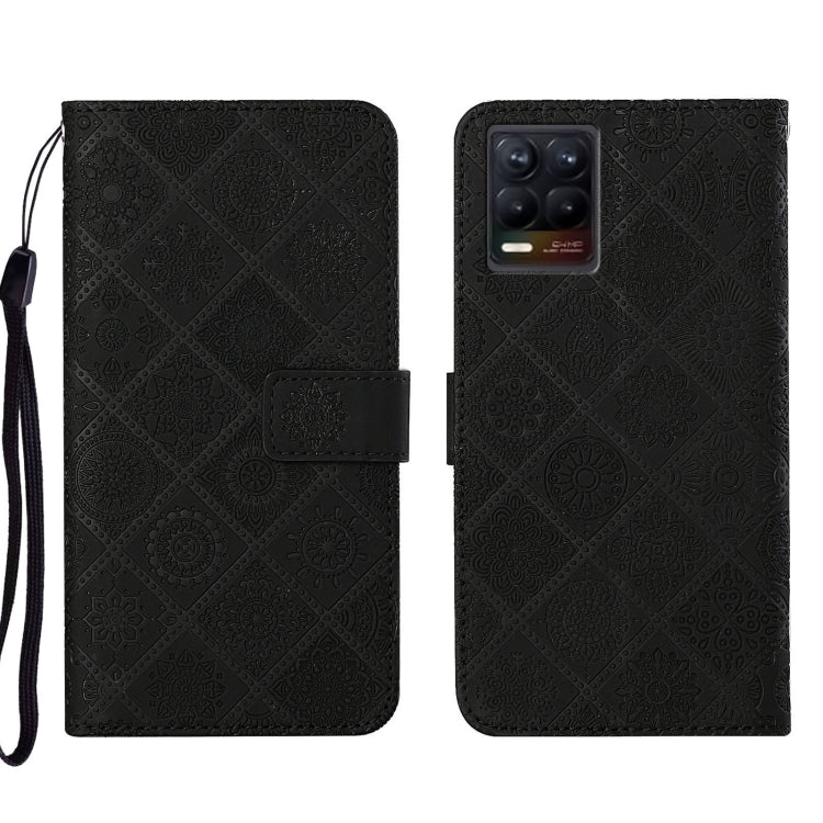 Custodia per cellulare in pelle con motivo goffrato stile etnico, For OPPO Reno6 Pro 5G, For OPPO Realme 8 4G, For OPPO Realme 8 5G