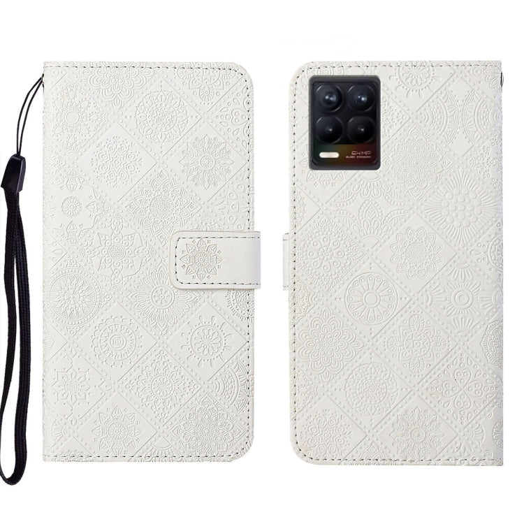 Custodia per cellulare in pelle con motivo goffrato stile etnico, For OPPO Reno6 Pro 5G, For OPPO Realme 8 4G, For OPPO Realme 8 5G