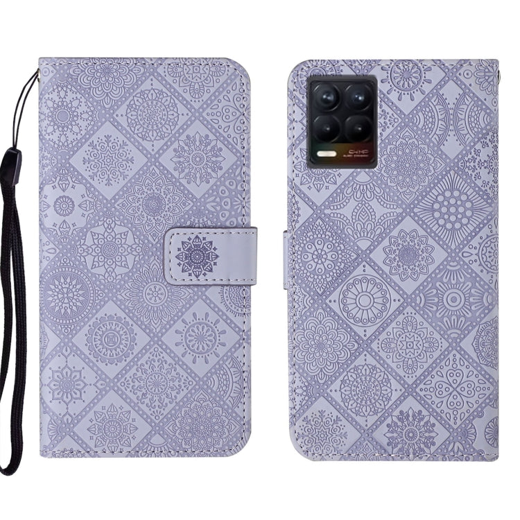 Custodia per cellulare in pelle con motivo goffrato stile etnico, For OPPO Reno6 Pro 5G, For OPPO Realme 8 4G, For OPPO Realme 8 5G
