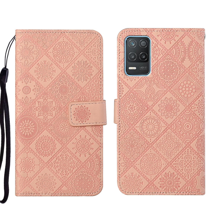 Custodia per cellulare in pelle con motivo goffrato stile etnico, For OPPO Reno6 Pro 5G, For OPPO Realme 8 4G, For OPPO Realme 8 5G