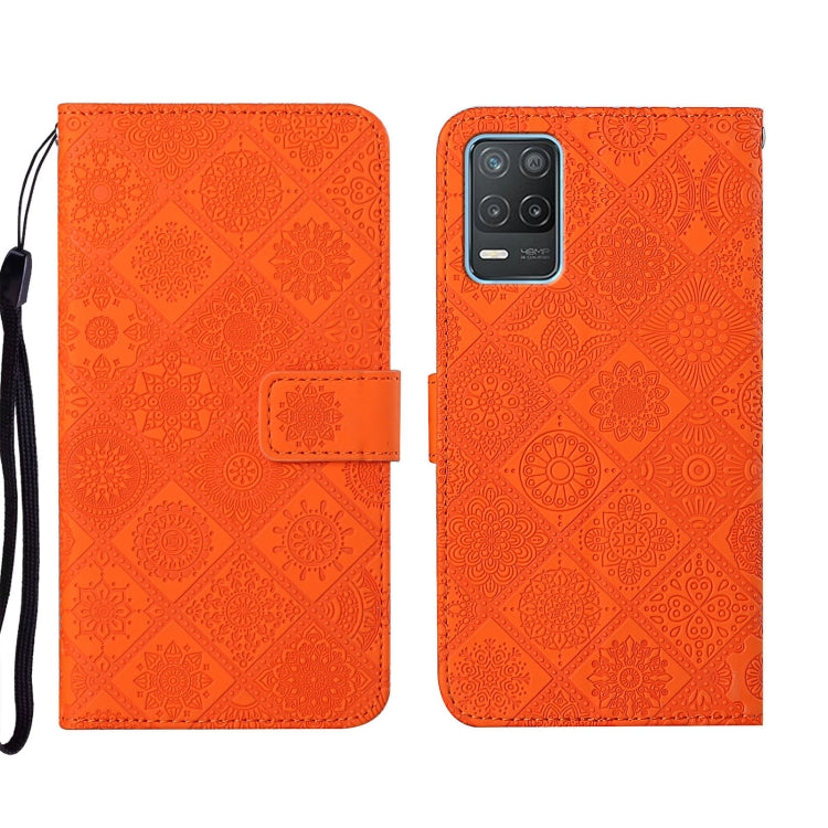 Custodia per cellulare in pelle con motivo goffrato stile etnico, For OPPO Reno6 Pro 5G, For OPPO Realme 8 4G, For OPPO Realme 8 5G