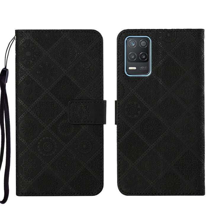 Custodia per cellulare in pelle con motivo goffrato stile etnico, For OPPO Reno6 Pro 5G, For OPPO Realme 8 4G, For OPPO Realme 8 5G