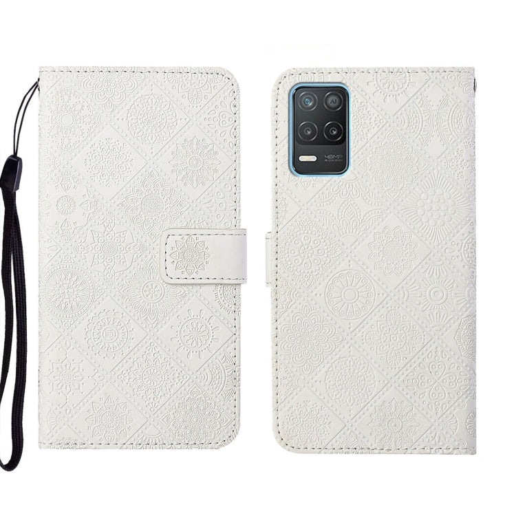 Custodia per cellulare in pelle con motivo goffrato stile etnico, For OPPO Reno6 Pro 5G, For OPPO Realme 8 4G, For OPPO Realme 8 5G