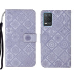 Custodia per cellulare in pelle con motivo goffrato stile etnico, For OPPO Reno6 Pro 5G, For OPPO Realme 8 4G, For OPPO Realme 8 5G
