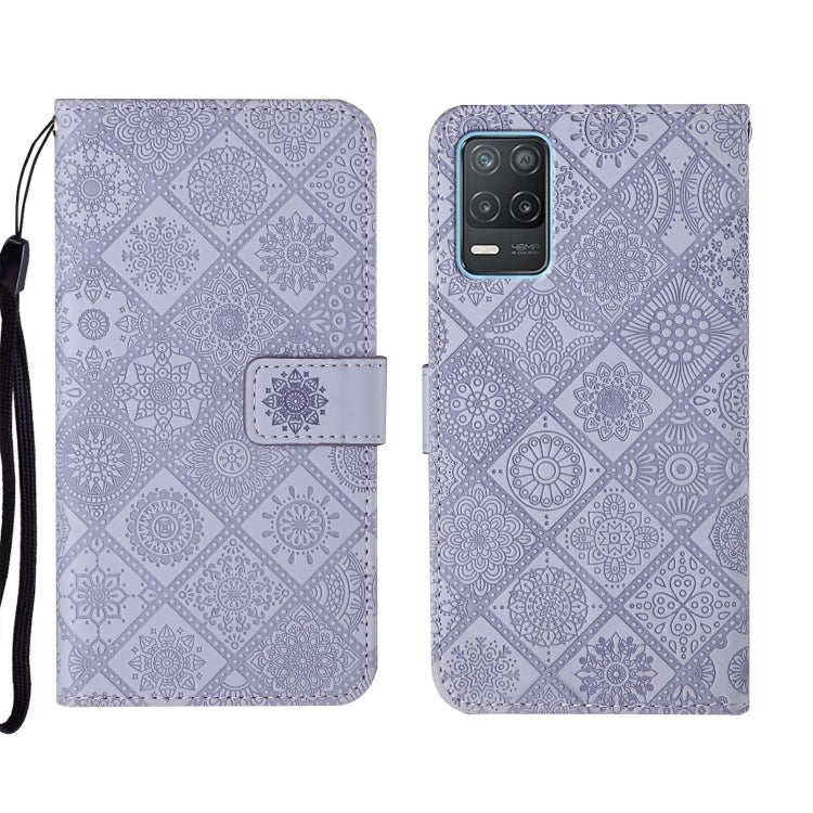 Custodia per cellulare in pelle con motivo goffrato stile etnico, For OPPO Reno6 Pro 5G, For OPPO Realme 8 4G, For OPPO Realme 8 5G
