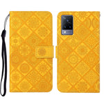 Custodia per cellulare in pelle con motivo goffrato stile etnico, For vivo V21, For vivo V21e 4G, For vivo V21e 5G