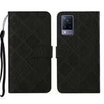 Custodia per cellulare in pelle con motivo goffrato stile etnico, For vivo V21, For vivo V21e 4G, For vivo V21e 5G