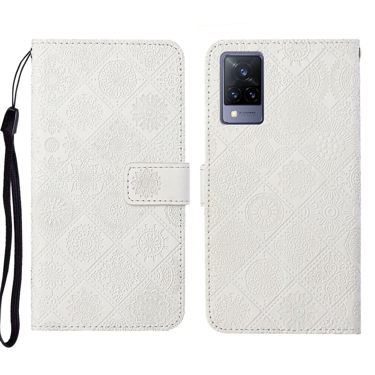 Custodia per cellulare in pelle con motivo goffrato stile etnico, For vivo V21, For vivo V21e 4G, For vivo V21e 5G