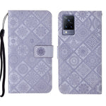 Custodia per cellulare in pelle con motivo goffrato stile etnico, For vivo V21, For vivo V21e 4G, For vivo V21e 5G