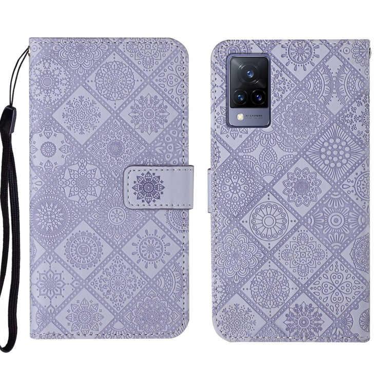 Custodia per cellulare in pelle con motivo goffrato stile etnico, For vivo V21, For vivo V21e 4G, For vivo V21e 5G