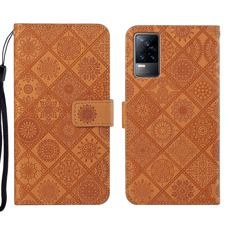 Custodia per cellulare in pelle con motivo goffrato stile etnico, For vivo V21, For vivo V21e 4G, For vivo V21e 5G