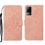 Custodia per cellulare in pelle con motivo goffrato stile etnico, For vivo V21, For vivo V21e 4G, For vivo V21e 5G