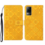 Custodia per cellulare in pelle con motivo goffrato stile etnico, For vivo V21, For vivo V21e 4G, For vivo V21e 5G