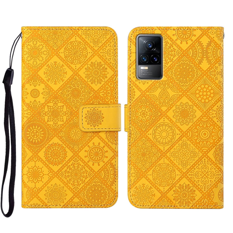 Custodia per cellulare in pelle con motivo goffrato stile etnico, For vivo V21, For vivo V21e 4G, For vivo V21e 5G