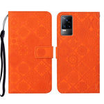 Custodia per cellulare in pelle con motivo goffrato stile etnico, For vivo V21, For vivo V21e 4G, For vivo V21e 5G