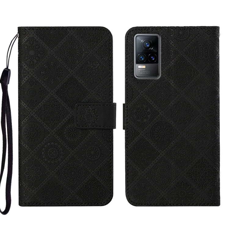Custodia per cellulare in pelle con motivo goffrato stile etnico, For vivo V21, For vivo V21e 4G, For vivo V21e 5G