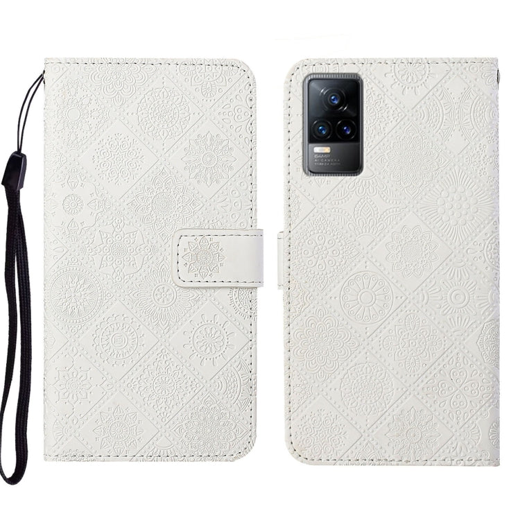 Custodia per cellulare in pelle con motivo goffrato stile etnico, For vivo V21, For vivo V21e 4G, For vivo V21e 5G