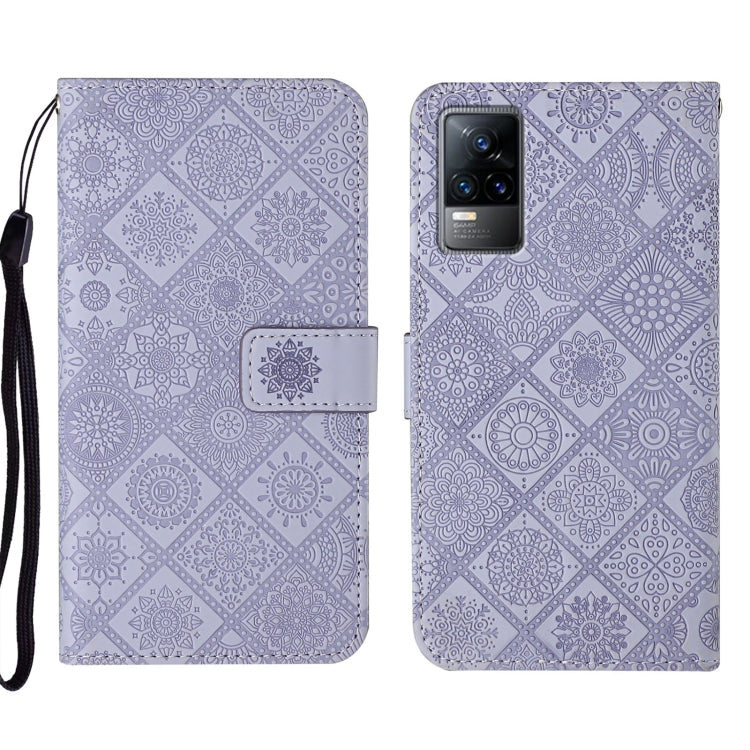 Custodia per cellulare in pelle con motivo goffrato stile etnico, For vivo V21, For vivo V21e 4G, For vivo V21e 5G