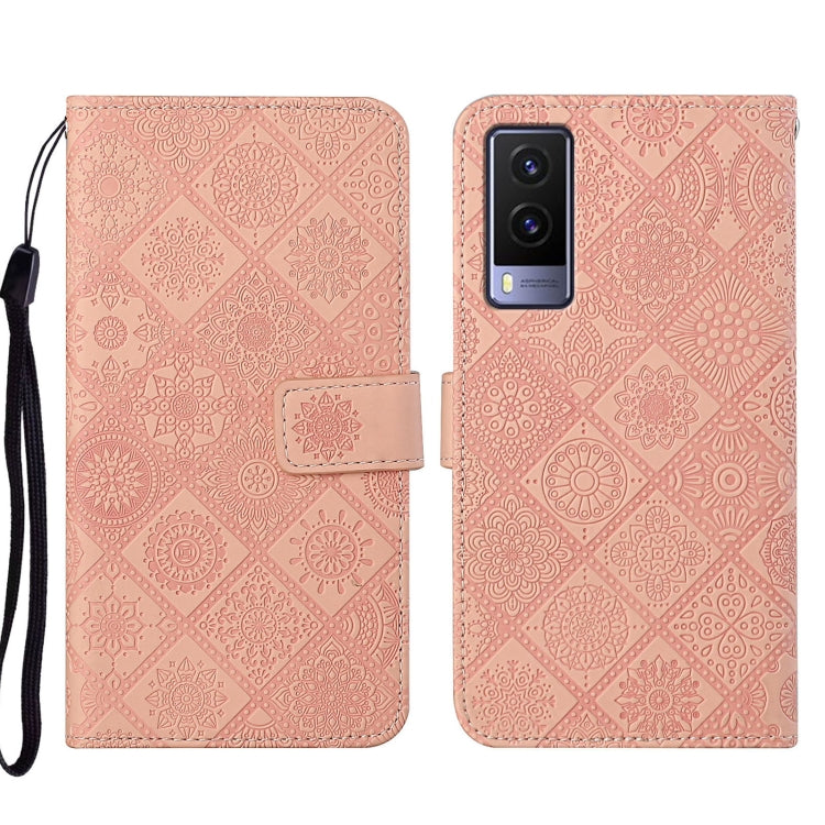 Custodia per cellulare in pelle con motivo goffrato stile etnico, For vivo V21, For vivo V21e 4G, For vivo V21e 5G
