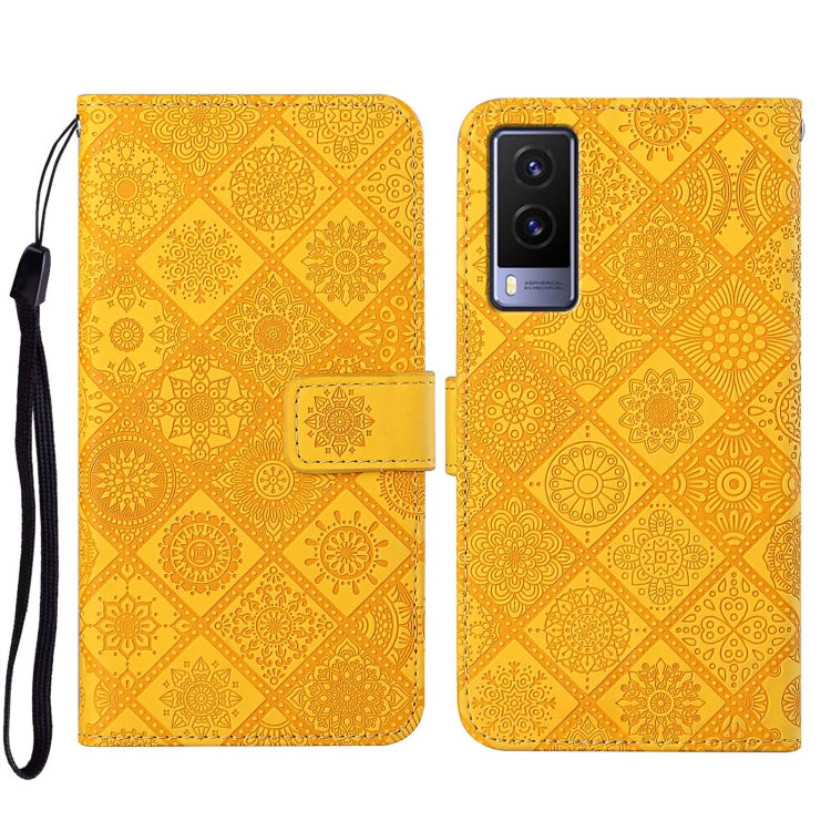 Custodia per cellulare in pelle con motivo goffrato stile etnico, For vivo V21, For vivo V21e 4G, For vivo V21e 5G