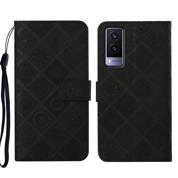 Custodia per cellulare in pelle con motivo goffrato stile etnico, For vivo V21, For vivo V21e 4G, For vivo V21e 5G