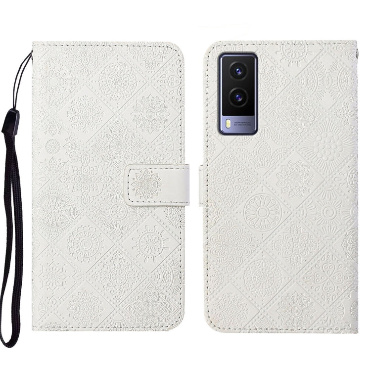 Custodia per cellulare in pelle con motivo goffrato stile etnico, For vivo V21, For vivo V21e 4G, For vivo V21e 5G