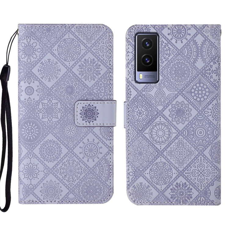Custodia per cellulare in pelle con motivo goffrato stile etnico, For vivo V21, For vivo V21e 4G, For vivo V21e 5G