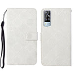 Custodia per cellulare in pelle con motivo goffrato stile etnico, For vivo Y51 2020, For vivo Y21
