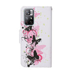 Custodia in pelle con motivo a disegno colorato, For Xiaomi Redmi Note 11 China, For Xiaomi Redmi Note 11 Pro China