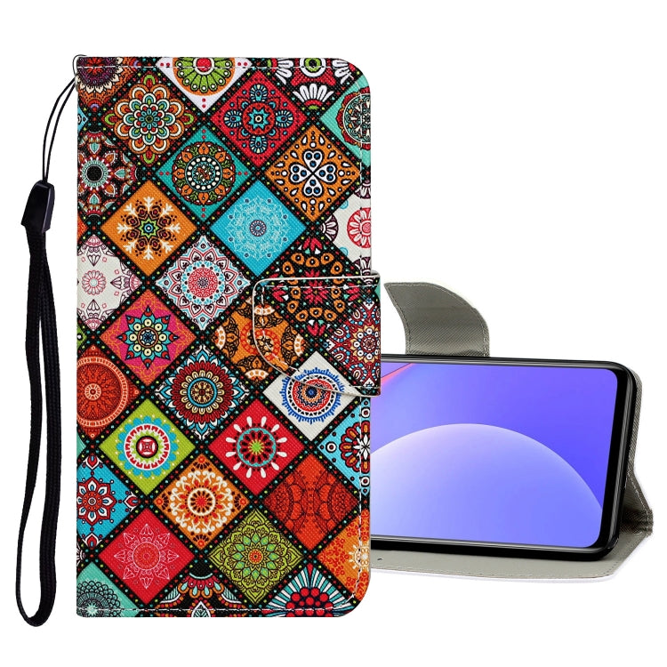 Custodia in pelle con motivo a disegno colorato, For Xiaomi Redmi Note 11 China, For Xiaomi Redmi Note 11 Pro China