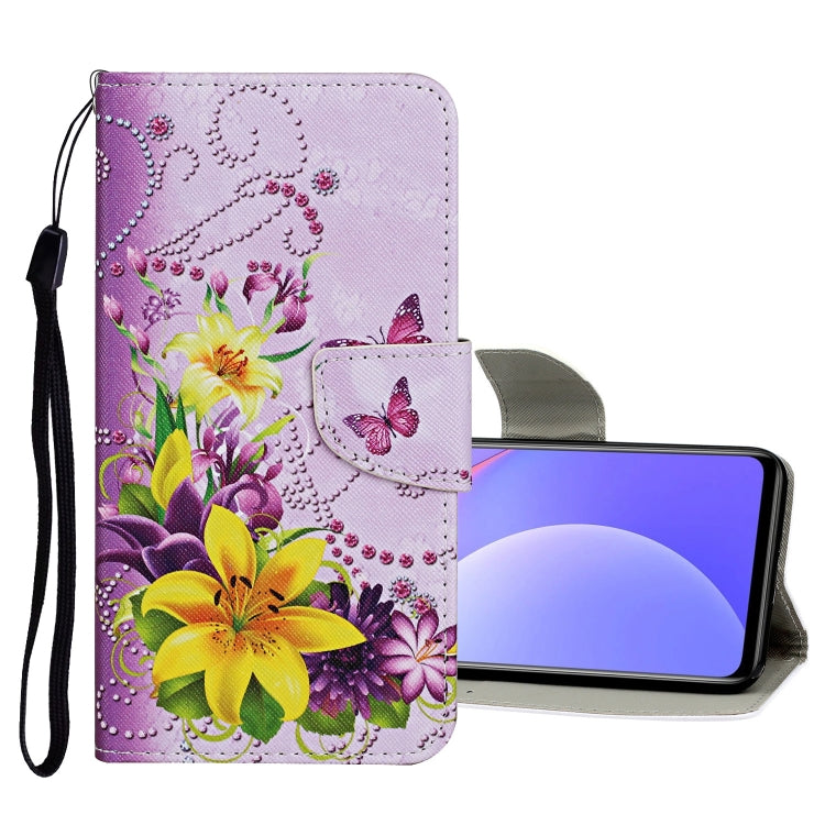 Custodia in pelle con motivo a disegno colorato, For Xiaomi Redmi Note 11 China, For Xiaomi Redmi Note 11 Pro China