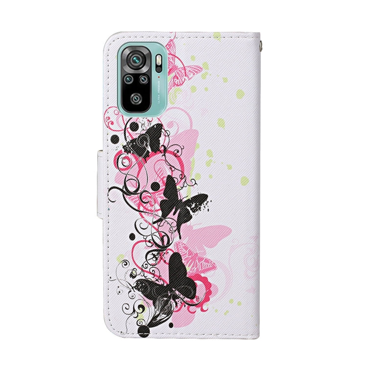 Custodia in pelle con motivo a disegno colorato, For Xiaomi Redmi Note 10 4G, For Xiaomi Redmi Note 10 5G
